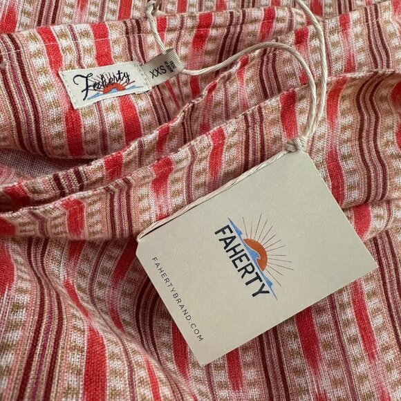 NWT Faherty linen wrap skirt XXS - Picture 3 of 5